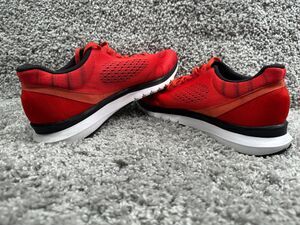 Reebok Mens Size 11.5 Red Smooth Mesh Sneakers Athletic Shoes Lace Up 116218573